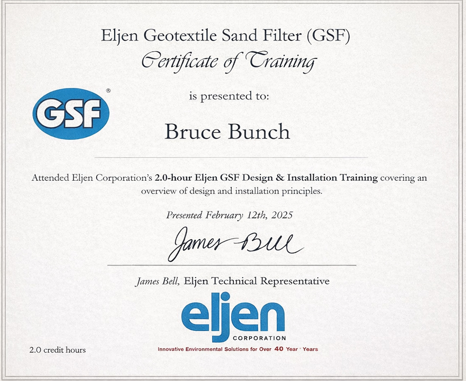 Eljen GSF Certification Bruce Bunch
